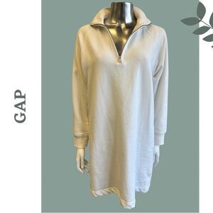 🛍️ 3/$40 GAP White Pullover Romper Dress Knit Athleisure Size Extra Small